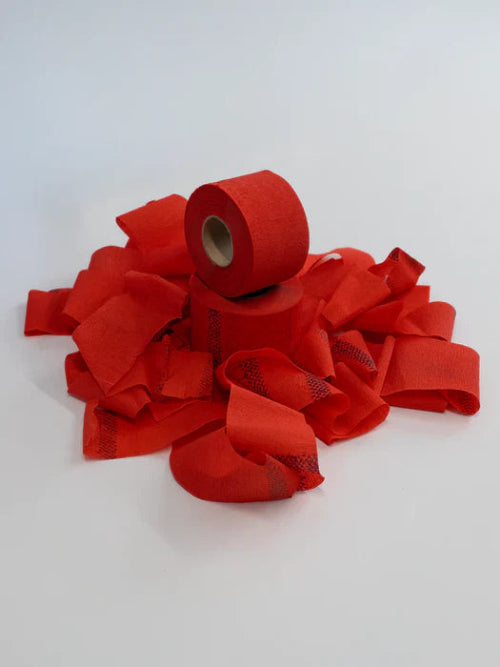 L3VEL3 NECK STRIPS - RED - 5 ROLLS 100 STRIPS/ROLL