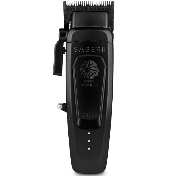 Stylecraft Pro SABER II Professional Metal Clipper with Digital Brushless EON Motor - Black #SC617B (Dual Voltage)