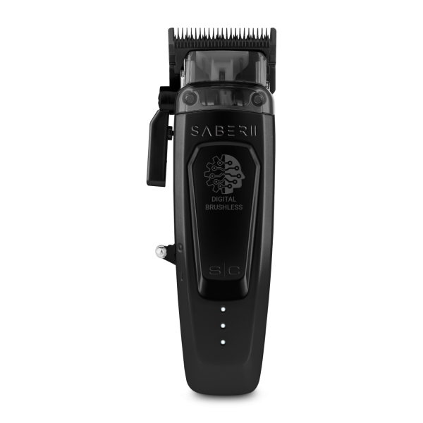 Stylecraft Pro SABER II Professional Metal Clipper with Digital Brushless EON Motor - Black #SC617B (Dual Voltage)