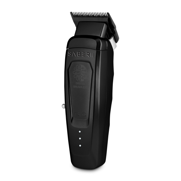 Stylecraft Pro SABER II Professional Metal Clipper with Digital Brushless EON Motor - Black #SC617B (Dual Voltage)
