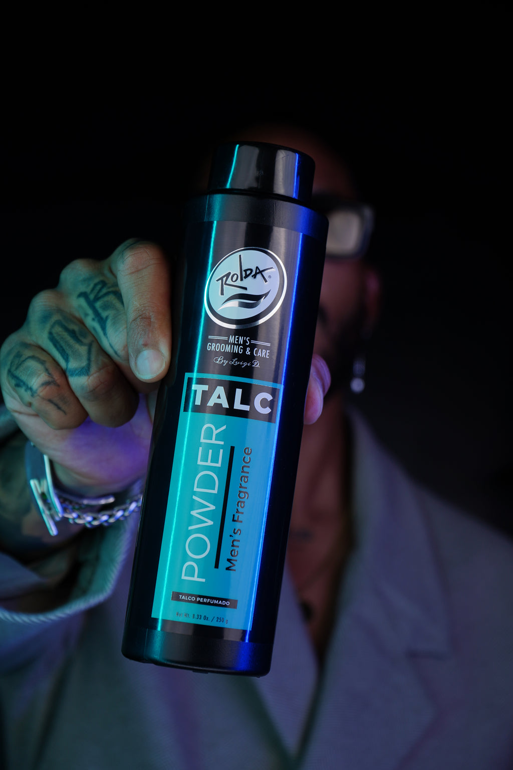 Rolda - Men's Barber Talc Powder | Talcum Powder 8.33 fl. Oz