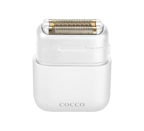 Cocco Impacto Micro Wet-to-Dry Foil Shaver – White | Professional Cordless Hair & Beard Shaver | JCAVES USA