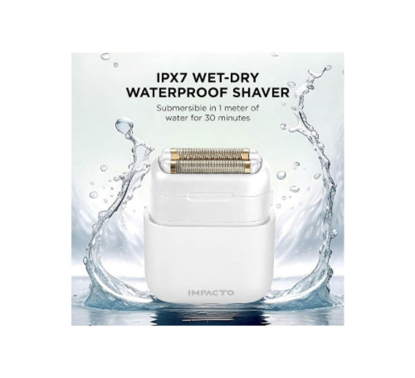 Cocco Impacto Micro Wet-to-Dry Foil Shaver – White | Professional Cordless Hair & Beard Shaver | JCAVES USA